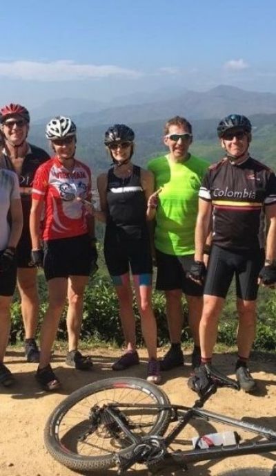 Thorsten Kowalski Cycling on the  tour with redspokes